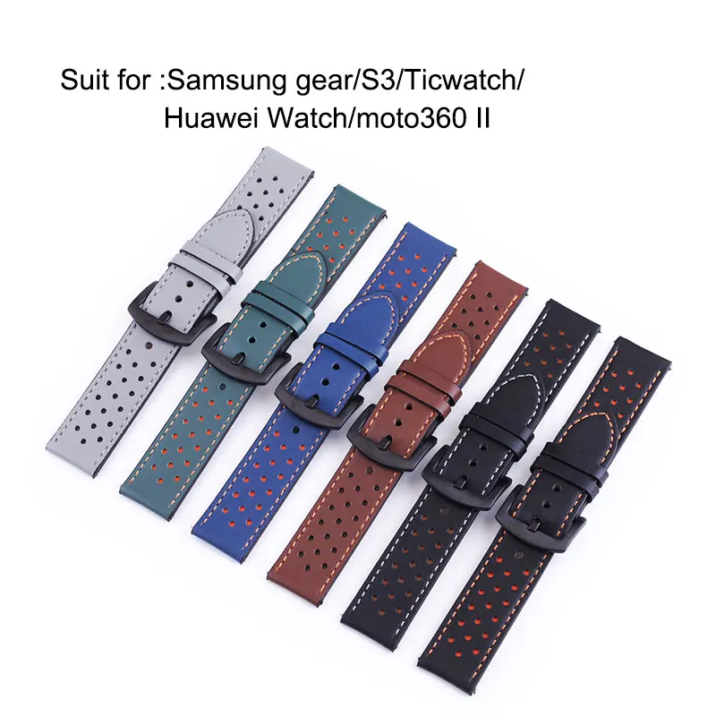 UTHAI P10 Watchband High-quality leather strap 20mm 22mm watch strap bracelet for watch gear S3/huawei watch gt 2