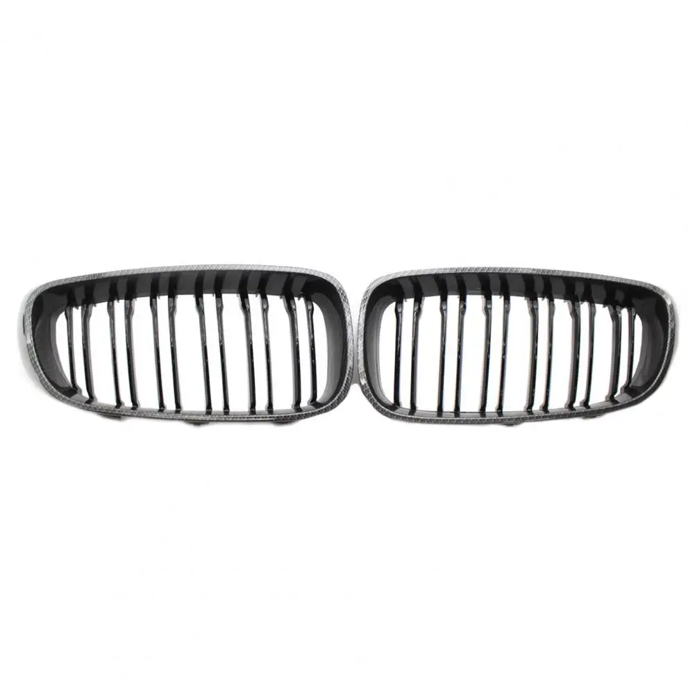 

Black Grille 2Pcs Car Carbon Grain Gloss Front 51137294803/51137294804 for BMW 3 Series GT F34 GT 2014-2017