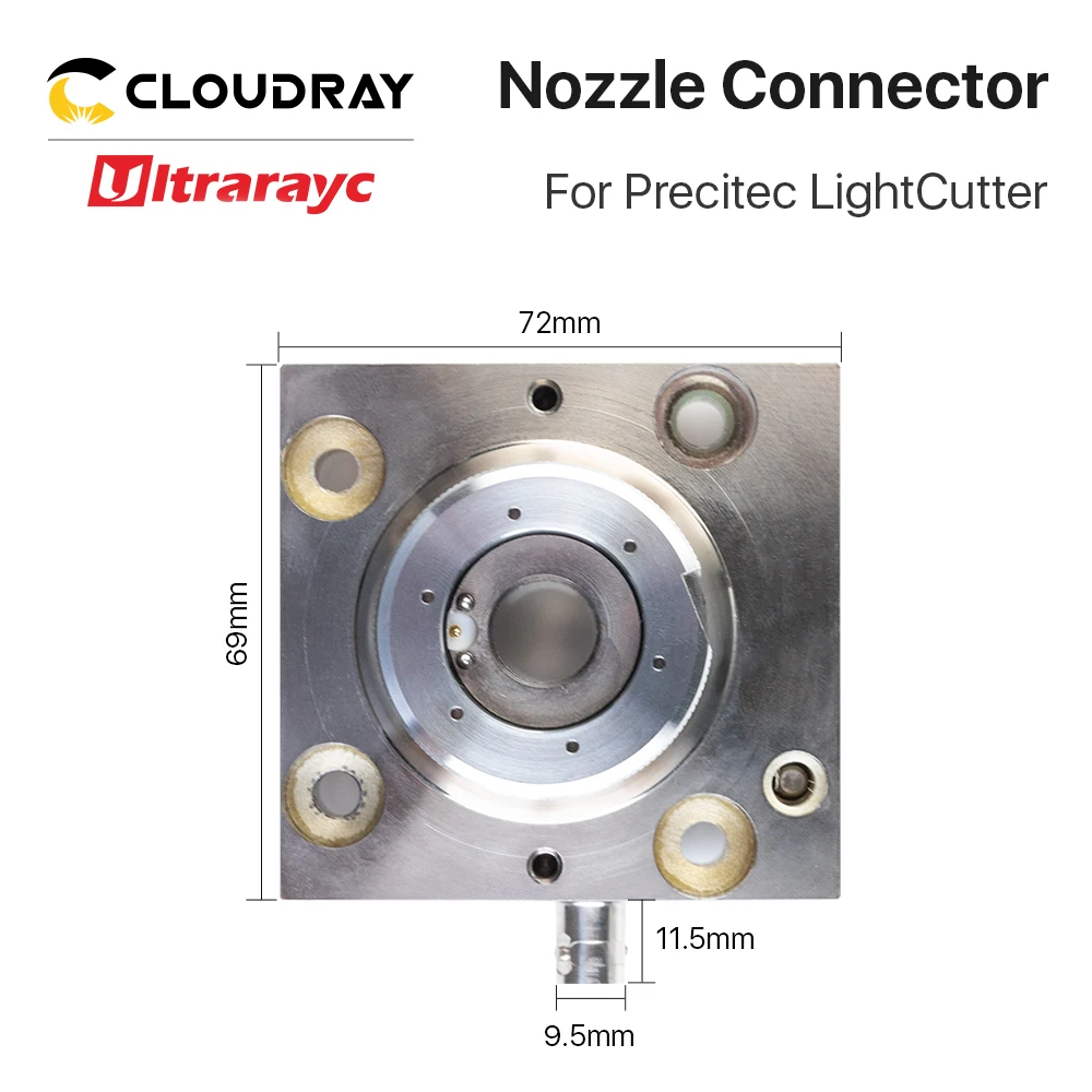 Ultrarayc 레이저 깍지 커넥터, LightCutter F125 F150 F200 P0580-5002-00001, Precitec LightCutter SE 헤드 PT-LC-A