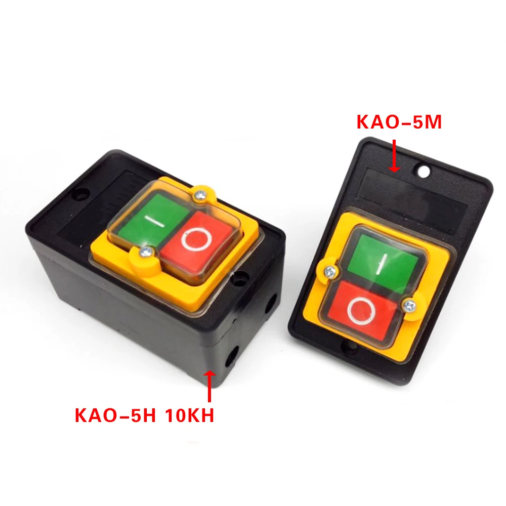 

KAO-5M/KAO-10KH Industrial Push Button Cutting ON/OFF Electric Machine Drill Motor Waterproof Accessories Switch