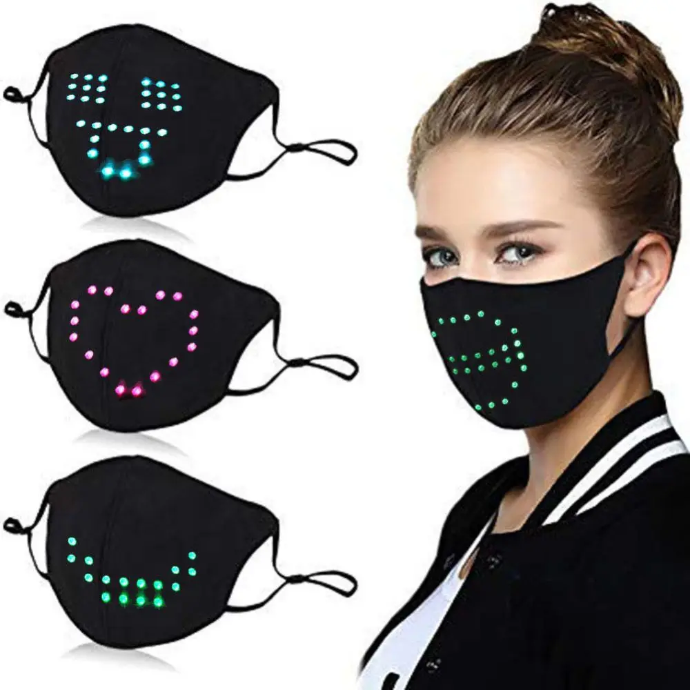 

Breathable Luminous Soft Cover 16 Voice Activated LED Performance Props for Music Bar KTV Carnival Masquerade Party Xmas Decor