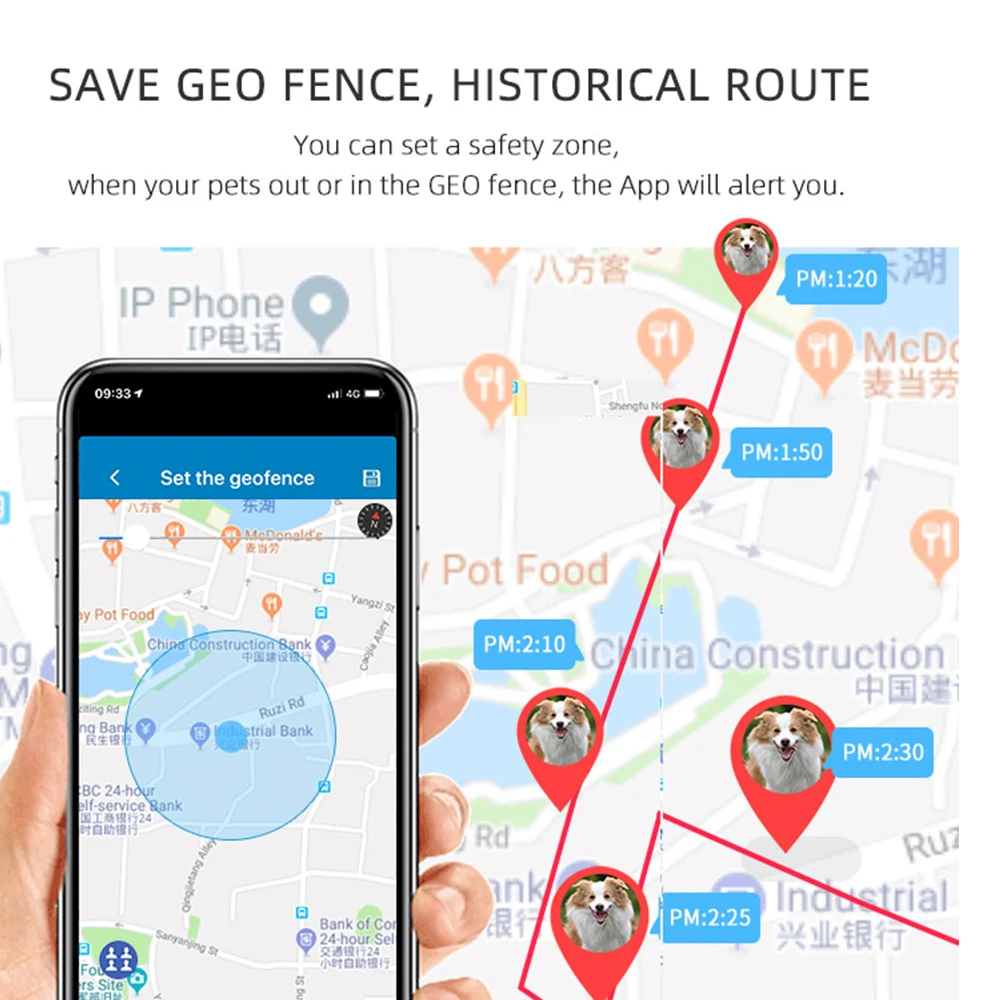 2G GSM GPS Tracker Pet TK909 GPS Locator TKSTAR Mini GPS Pets Tracker 2G GSM Best Dog GPS Tracker With Free APP Waterproof IP67