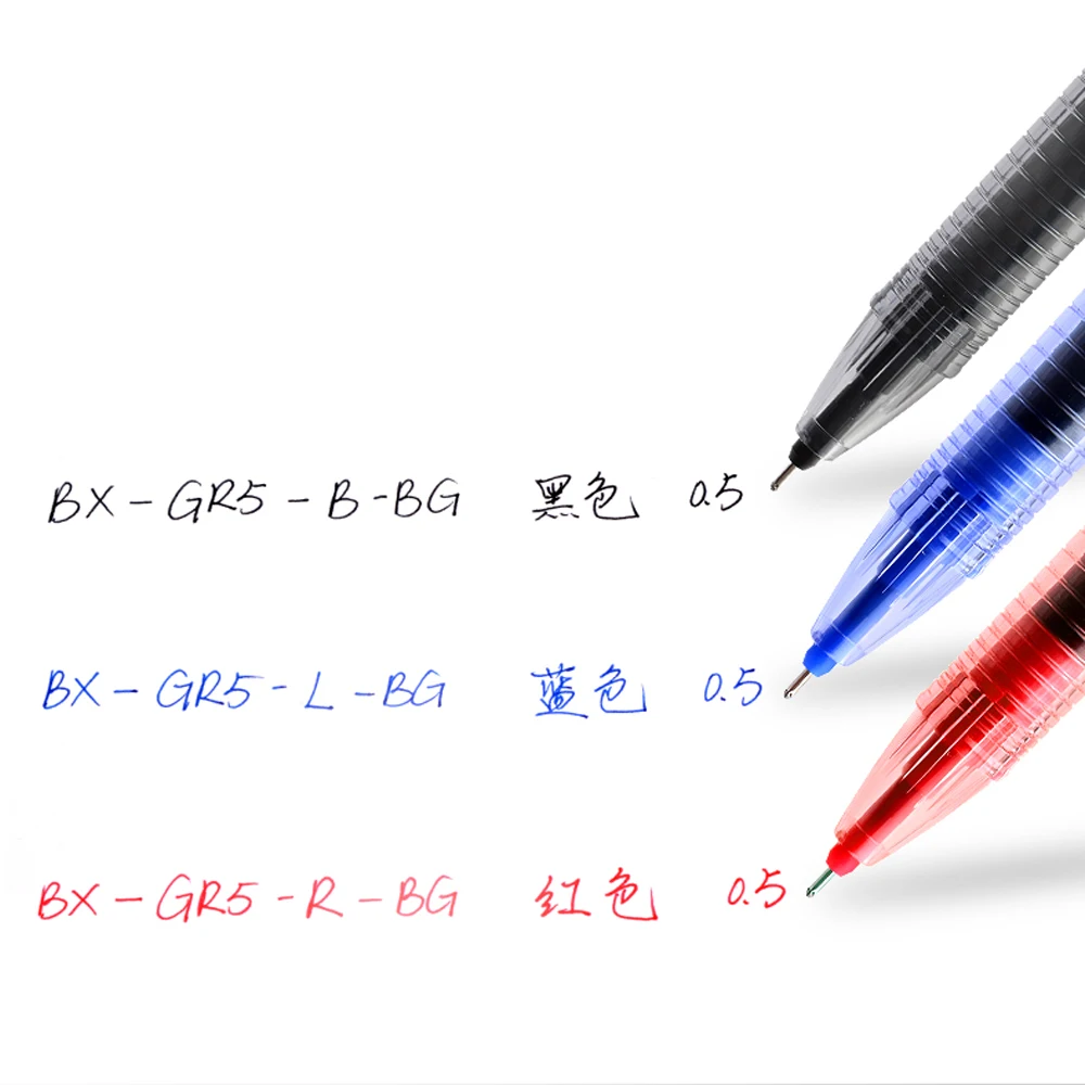 Imagem -03 - Piloto Seringa Gel Caneta Tepoint Bx-gr5 Grande Capacidade 0.5 mm Estudante Especial Caneta Assinatura Preta Peças