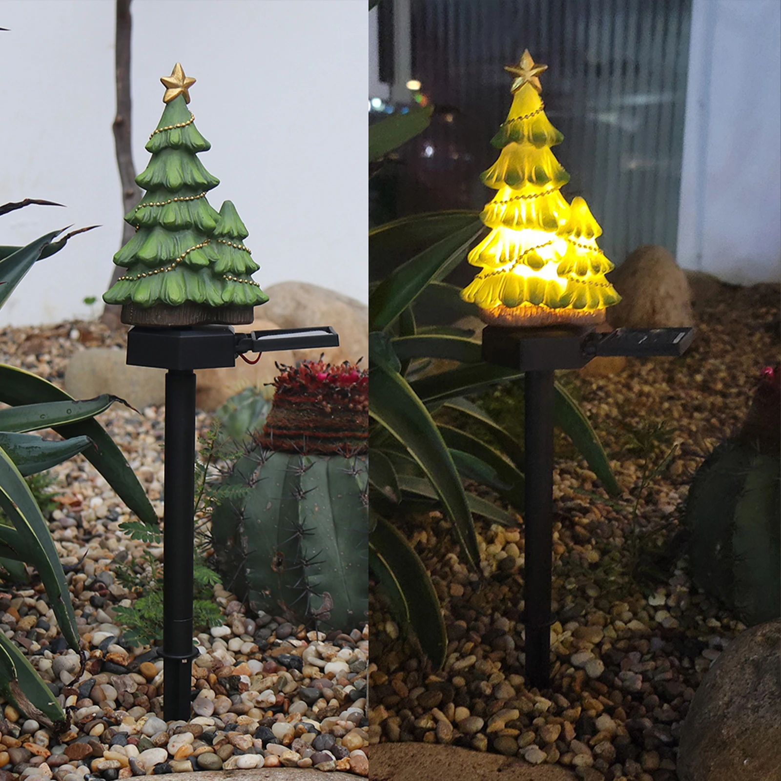 Lampe solaire LED imperméable en cristal, conforme à la norme IP44, éclairage de jardin, arbre de noël, piquet, féerique, éclairage de paysage