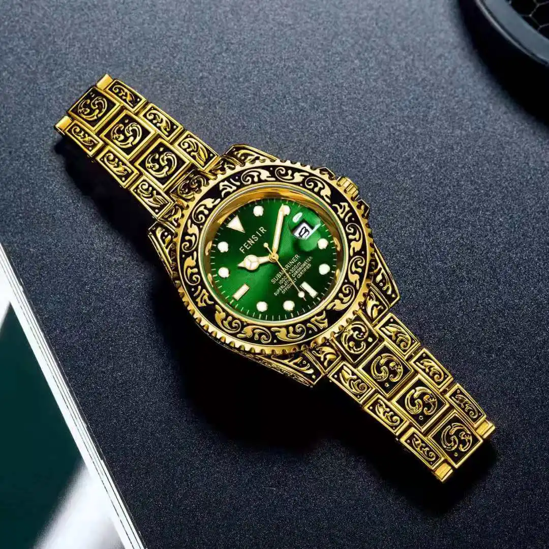 Watch Men Fashion copy Wristwatch Men watch Luminous Needle Calendar Male copy Watch montre homme