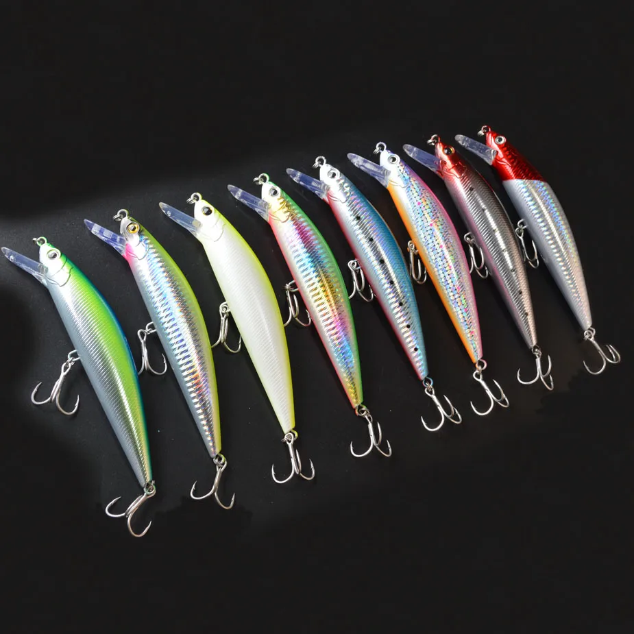 Heavy Weight Plastic Minnow 60G 140MM Fishing Lure Saltwater Wobbler Sinking Minnow Artificial Hard Bait Fishing Tackle