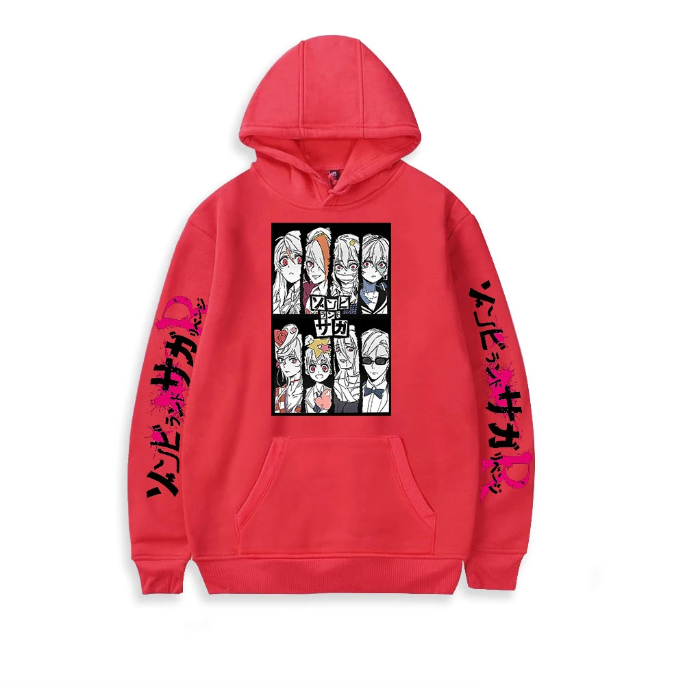 2021 Zombie Land Saga Minamoto Sakura Print Autumn and Winter Holiday Men/Women Hooded Fleece Novelty street style Clothes