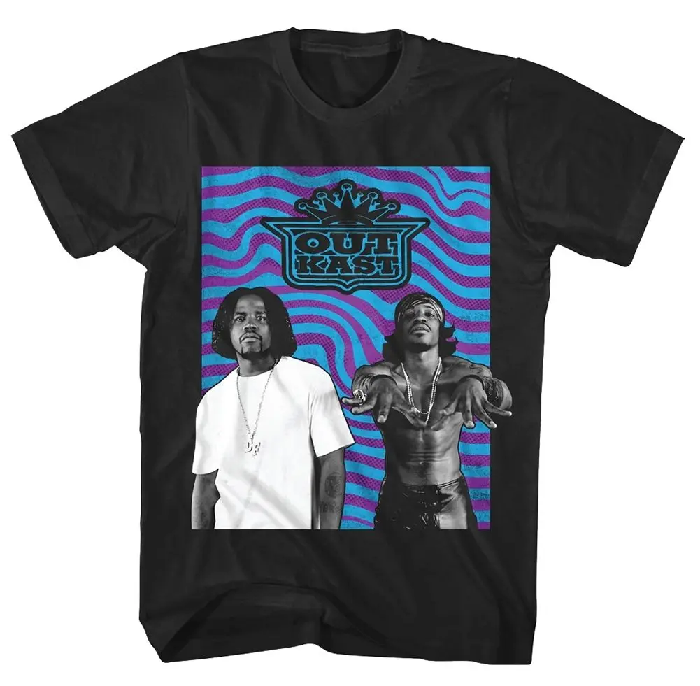 Outkast Wavy Photo S, M, L, Xl, 2Xl,3Xl Black T-Shirt New 2017 Cotton Short-Sleeve T-Shirt  Men Casual 2019 Unisex Tee