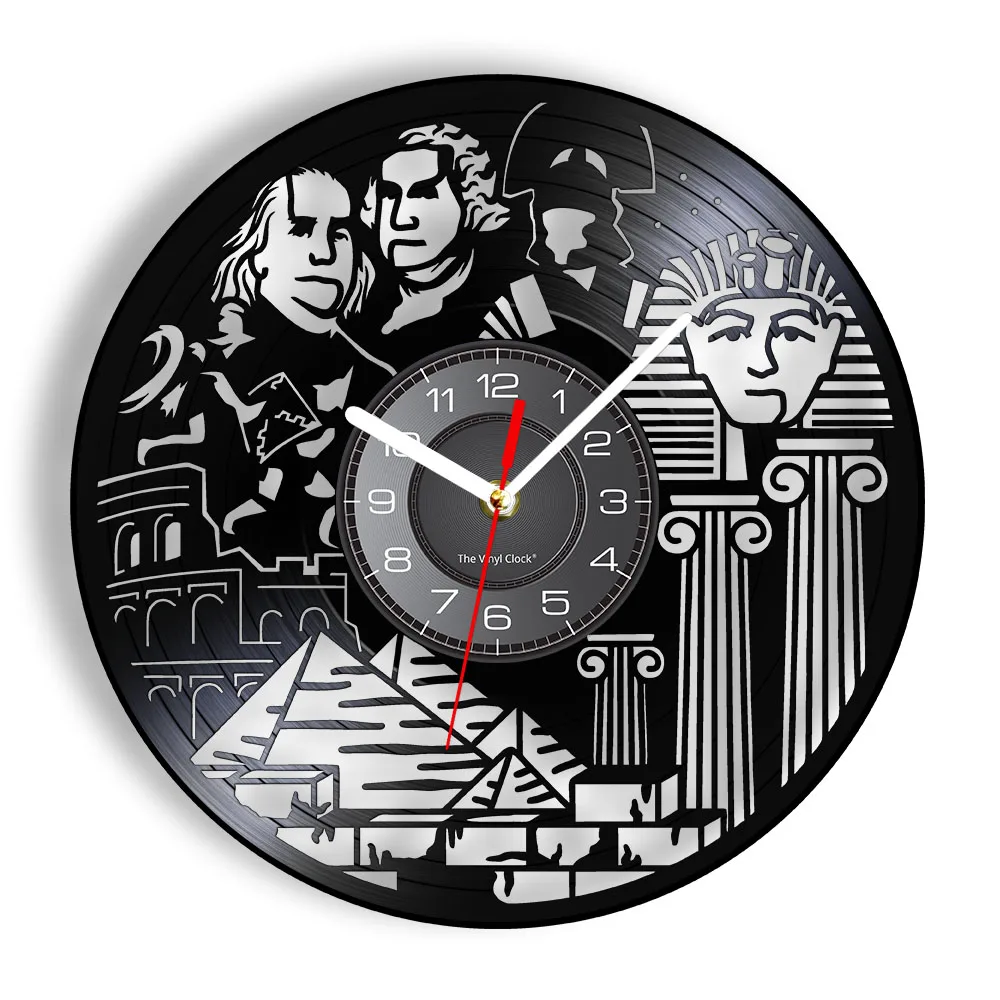 Ancient Times World Vinyl Record Wall Clock Immemorial Artwork Decor Historical Spirit Clock Watch Teacher Appreciation Gift