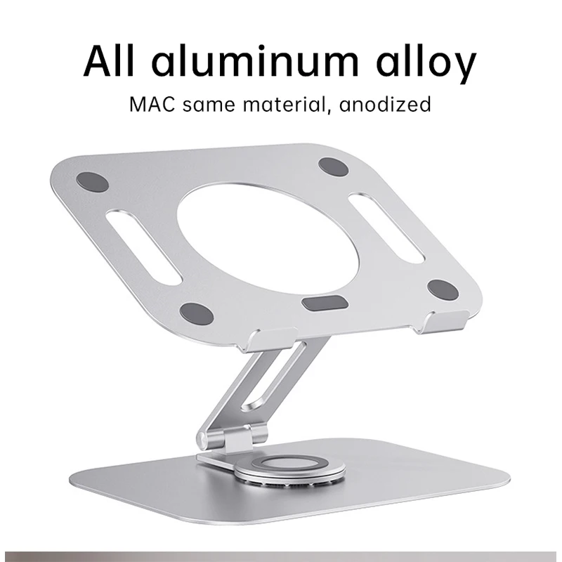 Uالتايلاندية للطي حامل تبريد الكمبيوتر المحمولة حامل المؤتمر يمكن استدارة 360 درجة سبائك الألومنيوم حامل دفاتر الملاحظات موقف الكمبيوتر