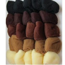 Malla para el pelo de nailon de 5mm, malla invisible desechable de 20 pulgadas, cinco colores mezclados, negro, marrón oscuro, marrón y Rubio, 500 piezas, venta completa