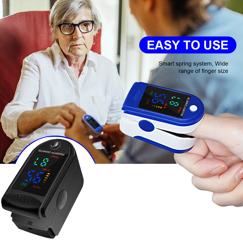 Portable Blood Oxygen and Heart Rate Monitor with LED Display description 5