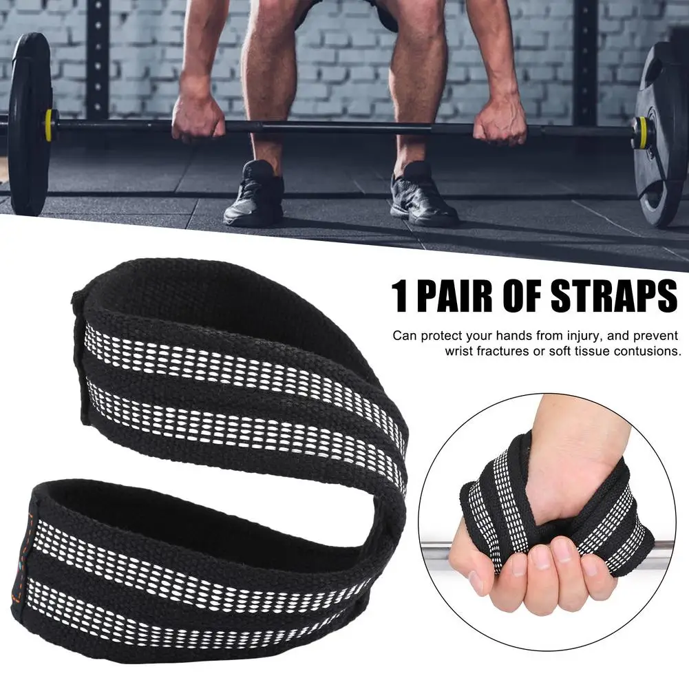 Figure 8 Weight Lifting Straps DeadLift Wrist Strap for Pull-ups Horizontal Bar Powerlifting Gym Fitness Bodybuilding Equipment