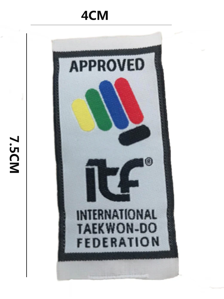 Etichetta emblemi Logo uniforme ITF per Kimono Taekwondo per uniforme