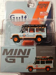 MINI GT1:64  Land Rover Defender 110 GULF Limited collection of die-cast metal car models