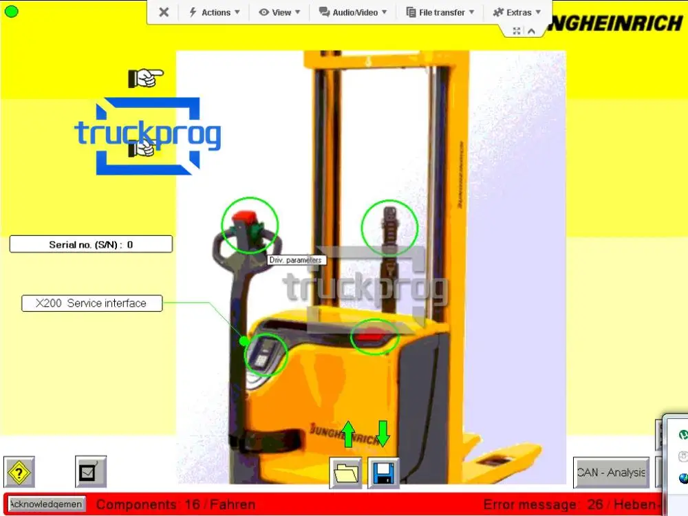 

for JETI Jungheinrich SH Repair Manual Fork Lift Diagnose