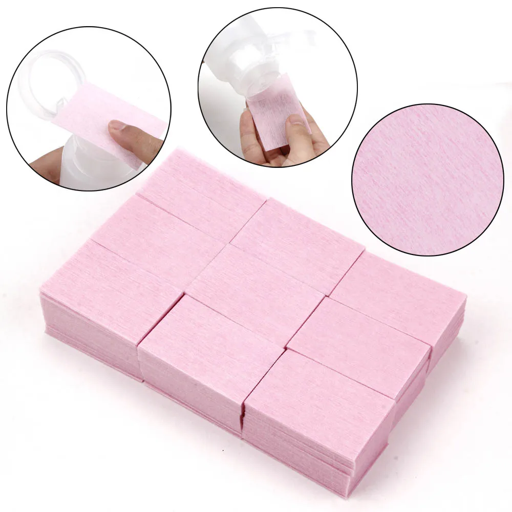 

3000pcs Lint-Free Wipes Napkins Manicure Remove Nails Varnish Cotton Pads Nail Art Tools Lint free Nail Gel Polish Removal Wraps