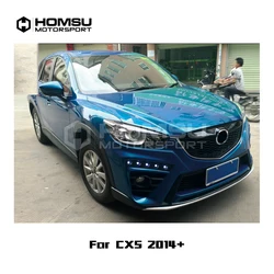 DRL Style PP Material Body Kits Front Bumper for mazda CX5 to DRL Style 2014+ car bumper protector Car Body Kit