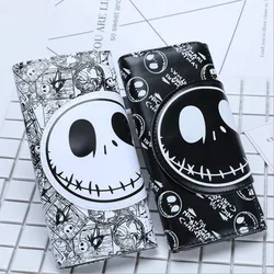 Cartera de dibujos animados para hombre y mujer, monedero largo de calavera con tarjetero, a la moda, nuevo diseño