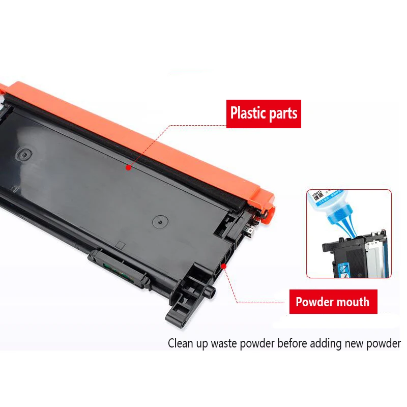 1 Black Compatible Toner Cartridge For Samsung 406s k406s CLT-406S CLT-K406S C406S Y406S CLP-360 365w 366W CLX-3305 C460FW