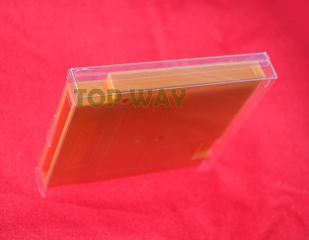 

30PCS High Quality Clear transparent plastic PET game card protector case for NES cartridge game boxes replacement