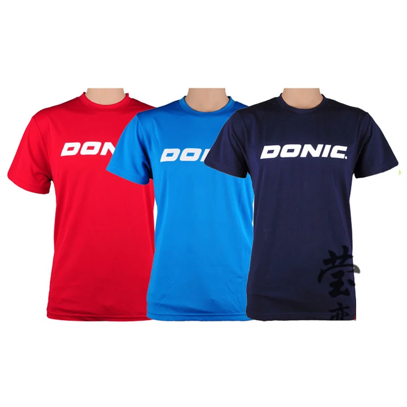 Donic-Unisex Table Tennis T-Shirt, Ping Pong Game, Original