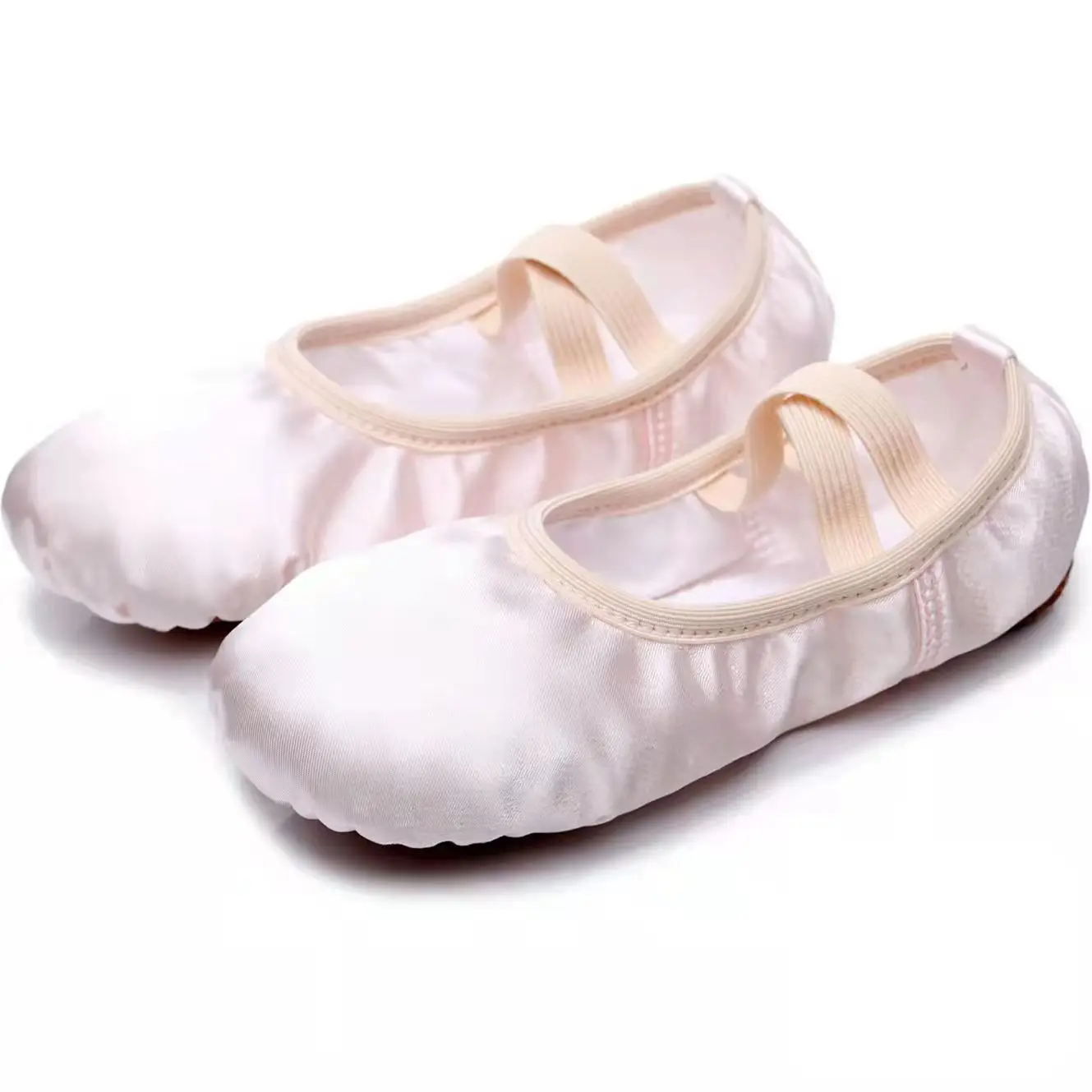 Zapatos profesionales de satén suave para adultos, calzado de Ballet, con garra de gato, color rosa claro, para práctica de bailarina y profesor,