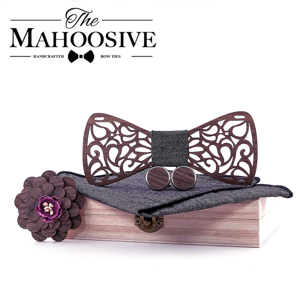 Regalo de Navidad, pajaritas de madera para caballero, corbatas de madera para novio, pajaritas de mariposa para fiesta de boda, corbata de madera de mariposa para hombre