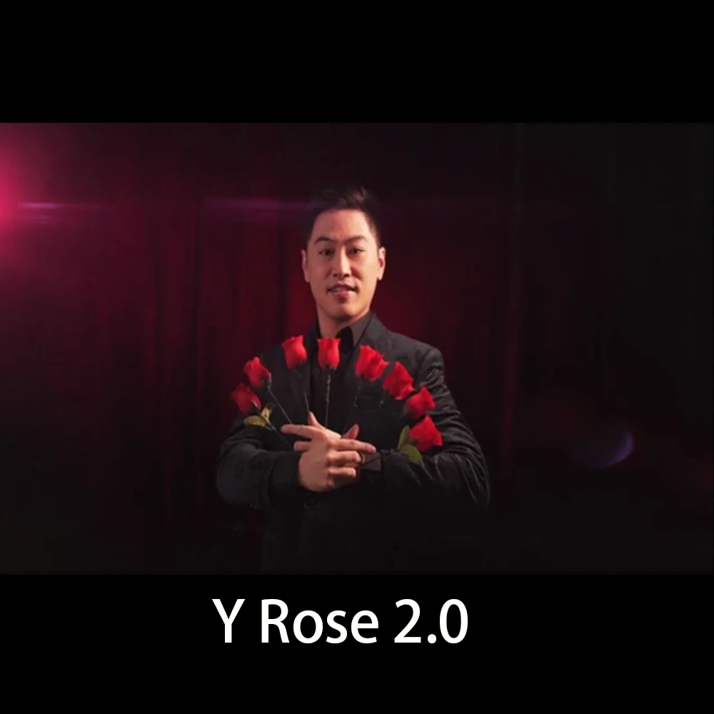 Y-Rose 2.0 Magic Tricks Multiplying Rose One to Four Romantic Flower Appearing Magia Stage Wedding Illusion Comedy Mentalism