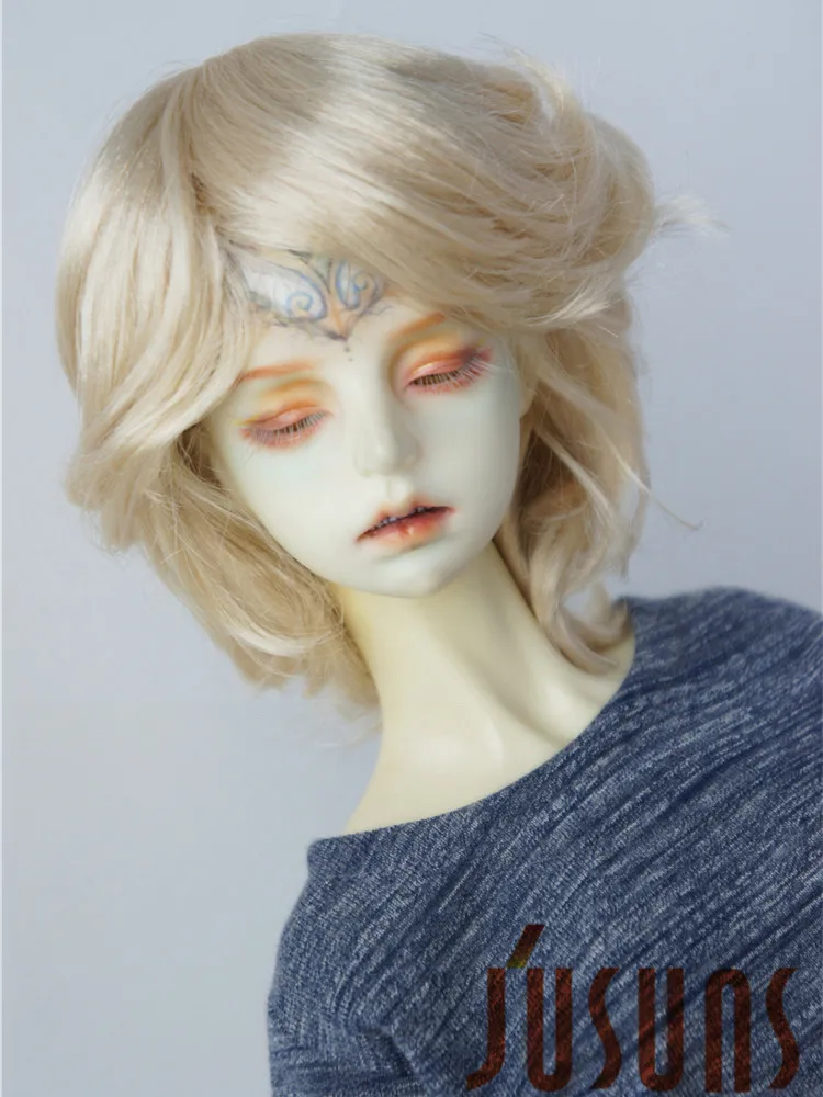 Doll Wigs  JD075 1/3  8-9inch  21-23cm   Boyish Cupid  Curls Synthetic Mohair  SD BJD Doll wigs