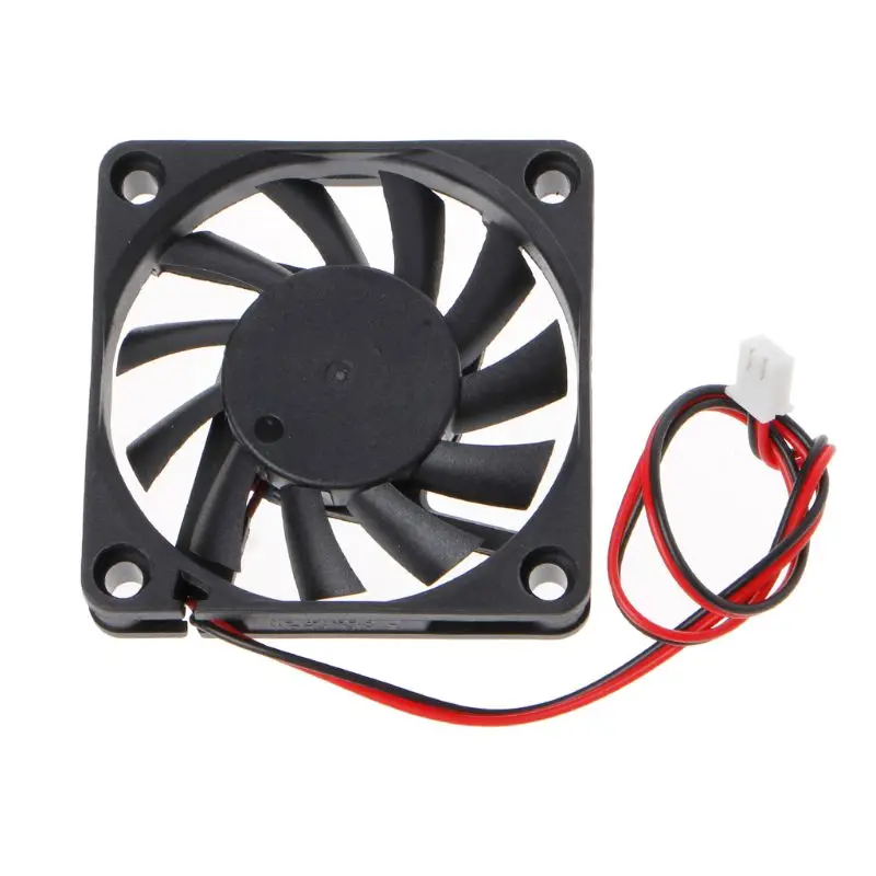 Ventilador de refrigeração com 2 pinos para sistema de cpu pc dc 24v, 60x60x10mm
