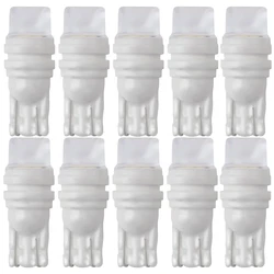 10X T10 W5W Ceramics 3D LED Waterproof Wedge Licence Plate Lights WY5W Turn Side Lamp Car Reading Dome Light Auto Parking Bulb