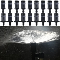 KESLA 20PCS 180 Degrees Refraction Nozzle Sprinklers with 1/4'' or 4/7mm Screw Barb Connectors Spray Head Nozzle Drip Irrigation