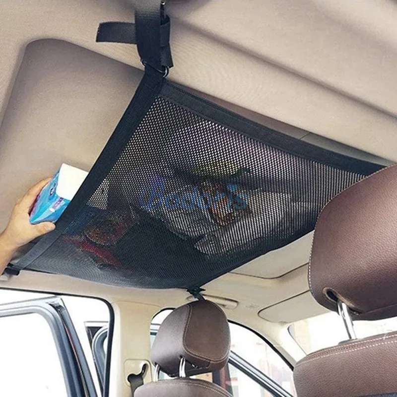 Interior Roof Storage Bag Luggage Mesh Net Cargo Nets Car Organizer For Toyota Land Cruiser 200 FJ 120 150 100 Prado Accessories