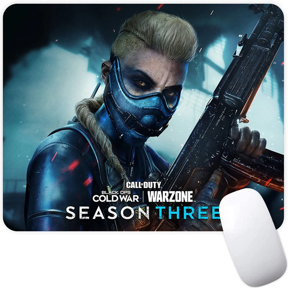 لوحة ماوس ألعاب صغيرة، لوحة ماوس للكمبيوتر، حصيرة ماوس للكمبيوتر المحمول، لوحة ماوس للكمبيوتر المحمول Call of Duty Black Ops Cold War Keyboard Mat Desk Pad