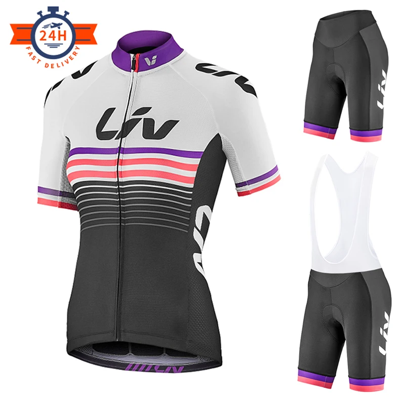 2023 Pro Team Women LIV Cycling Set Summer Women MTB Bike Cycling Clothing Bicycle Clothes Ropa Ciclismo Cycling Jersey Set