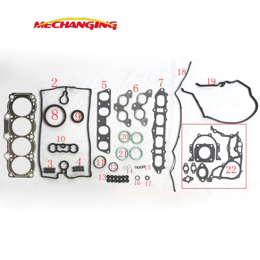 3SGE FOR TOYOTA MR 2 II (SW2_) CELICA 2.0 16V Full Set Automotive Spare Parts Engine GASKET 04111-74220