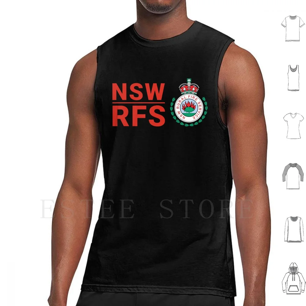 Nsw Rfs-- New South Wales Rural Fire Service Tank Tops Vest Enigmaticone Fire Bush Aus Australia Nsw Sydney Volunteer