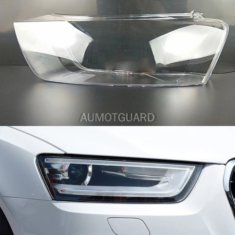 Auto Koplamp Lens Voor Audi Q3 2010 2011 2012 2013 2014 2015 Koplamp Cover Auto Vervanging Front Auto Shell Cover