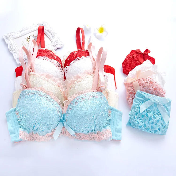 Underwear Women Set Lenceria Sexy Bra Set Unlined Thin Bra Ensemble Lingerie Femme 3/4 Cup Lingeries 2020 Women\'s Intimates