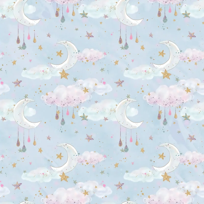 Dream Sky Gold Moon Stars Scene Newborn baby Shower Child Portrait Photocall Photography Background Photo Backdrop Photo Studio