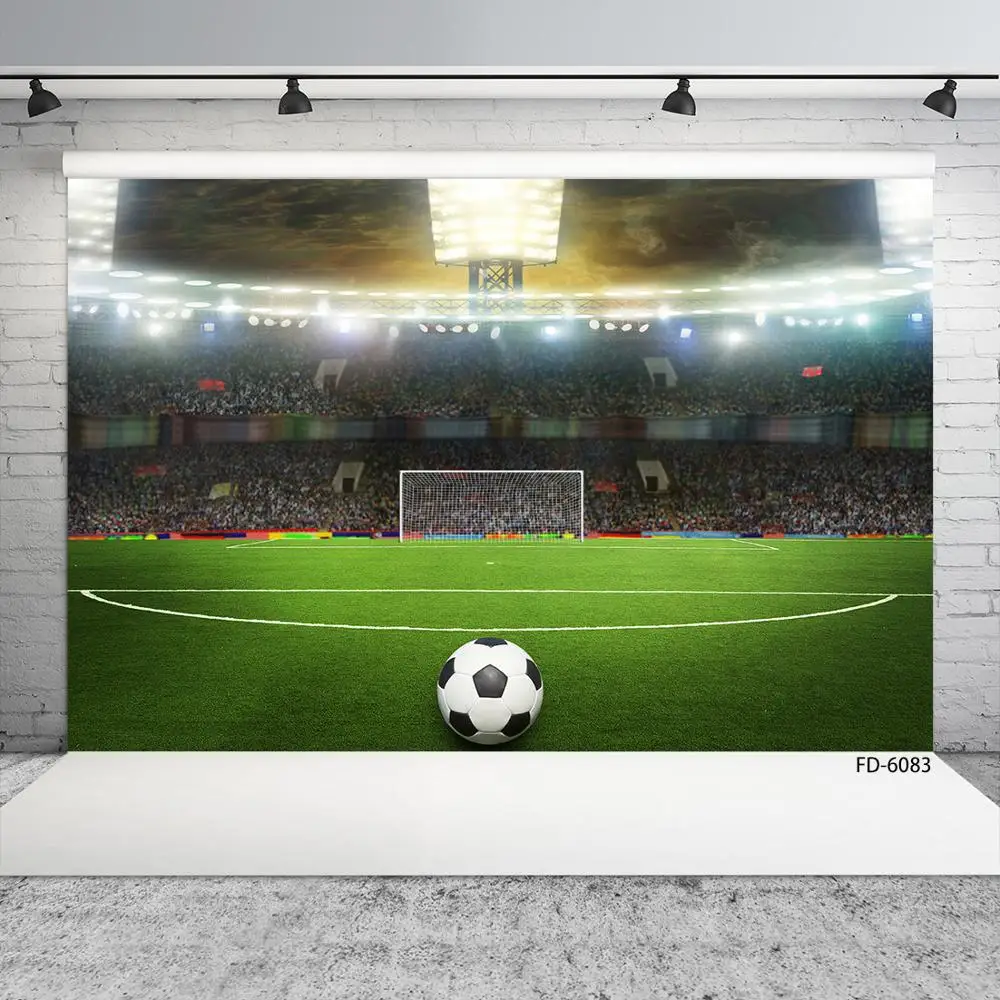 Football Field Spectator Spotlight Photography Backdrop Custom Background Photo Studio for Baby Children Portrait Photophone