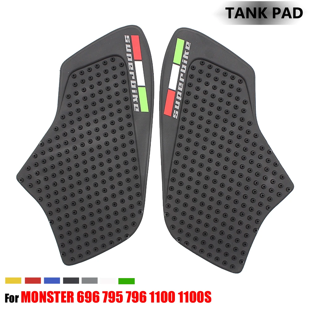 Motorcycle Tank Traction Pad Side Gas Knee Grip Protector Anti slip sticker For DUCATI MONSTER 696 795 796 1100 1100S