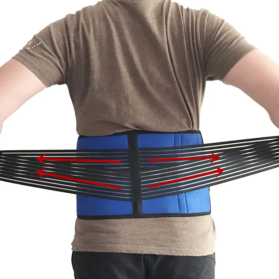 Cinturón médico de tirantes para espalda para hombre y mujer, cinturón de soporte para columna vertebral, corsé Lumbar transpirable, dispositivo