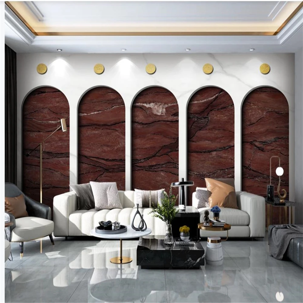 

Modern light luxury marble wallpapers background wall 3d murals wallpaper for living room 3d wallpapers