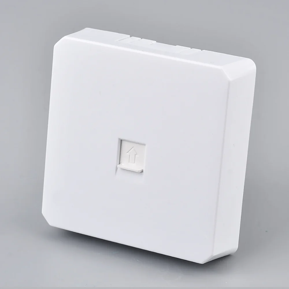 1/2/3/4/Gang Surface Mount Switch Panel Wall Interruptor White PC Frame Panel Light Switch On/Off Wall Switch Controller