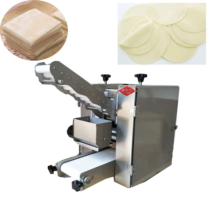 

220V 110V stainless steel Dumpling wrapper maker wonton spring roll skin maker chapati roti making machine