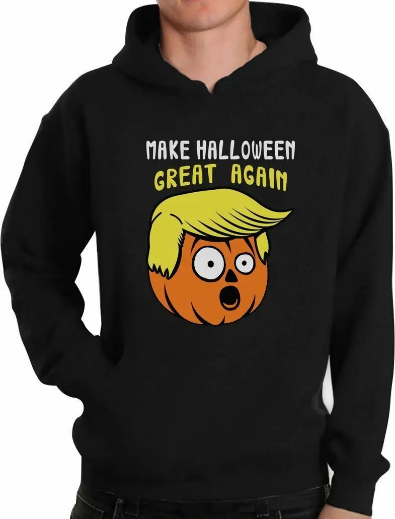 Make Halloween Great Again Trump Pumpkin Hoodie Funny