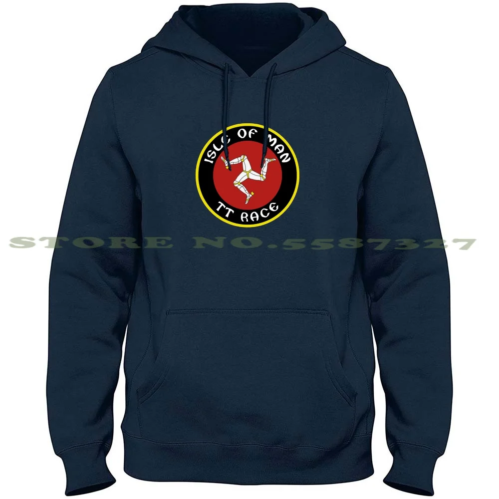 Retro Isle Of Man Logo 1970 Vintage Circular Design Streetwear Sport Hoodie Sweatshirt Norton Moto Guzzi Laverda Isle Of Man Tt
