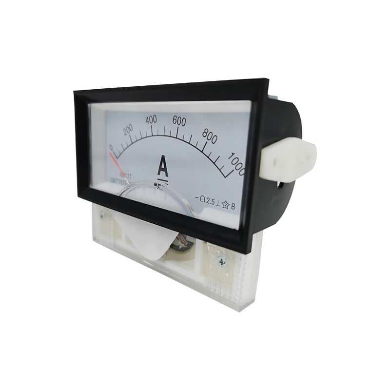 1PC 69C17-A 50A 100A 500A 1000A/75mV DC Analog Meter Panel AMP Gauge DC Ammeter Use with Shunt Current Meter 85*46MM Amperimetro